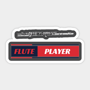 Flute Player flutist Sticker